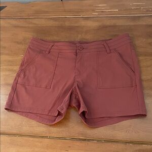 Prana Women's Brick Red Shorts Size 14